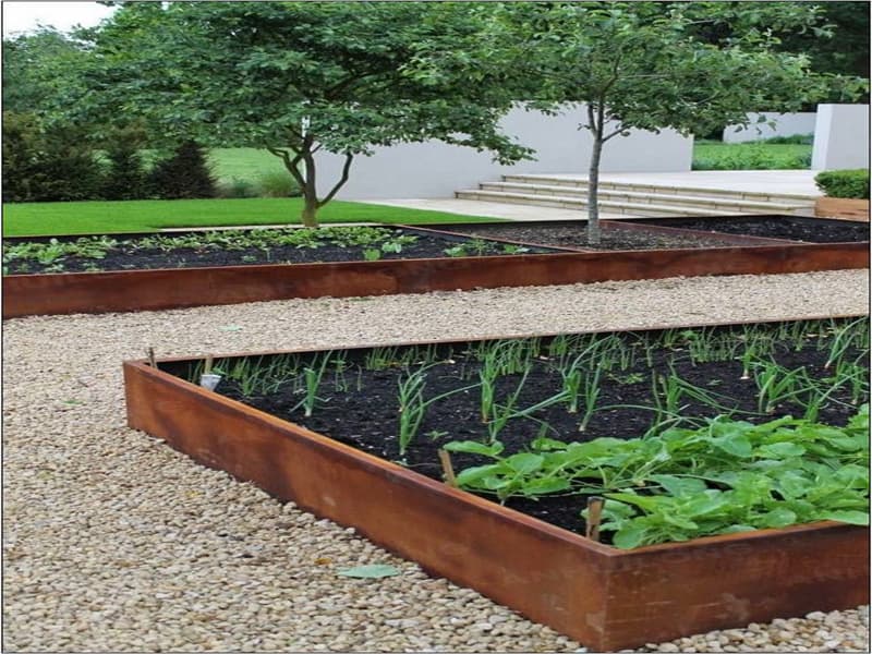 Nature Style corten steel edging For Gardening Articles